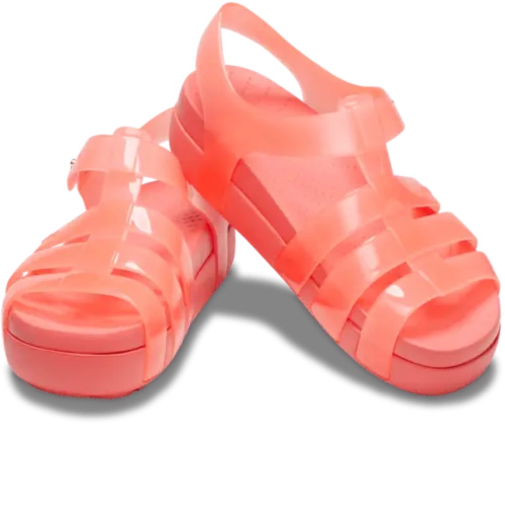 Brand New Crocs Splash Glossy Fisherman Neon Watermelon Size 7